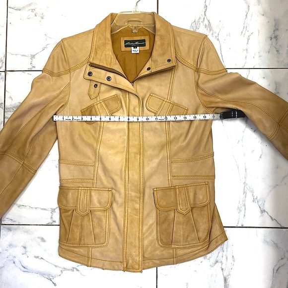 Eddie Bauer | 100% Lamb Leather Moto Jacket | Women | Size: Small - Picture 14 of 15